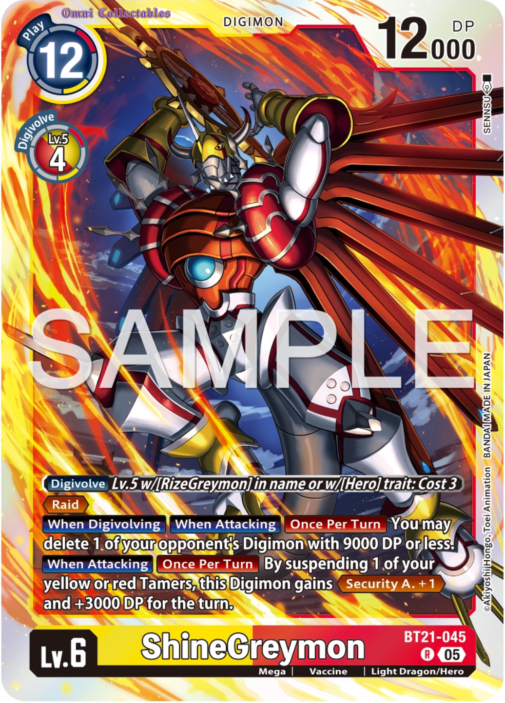 ShineGreymon (BT21-045) Rare