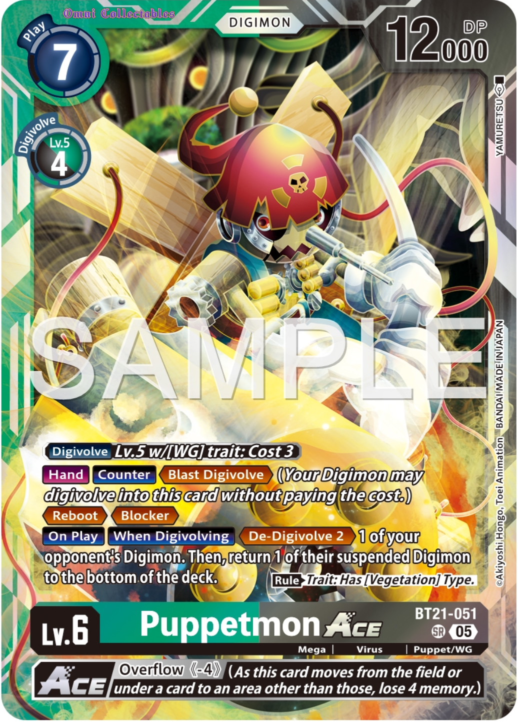 Puppetmon ACE (BT21-051) Super Rare