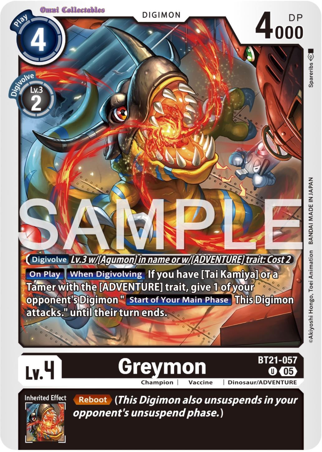 Greymon (BT21-057) Uncommon