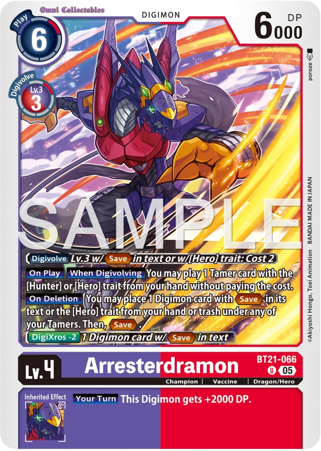 Arresterdramon (BT21-066) Uncommon