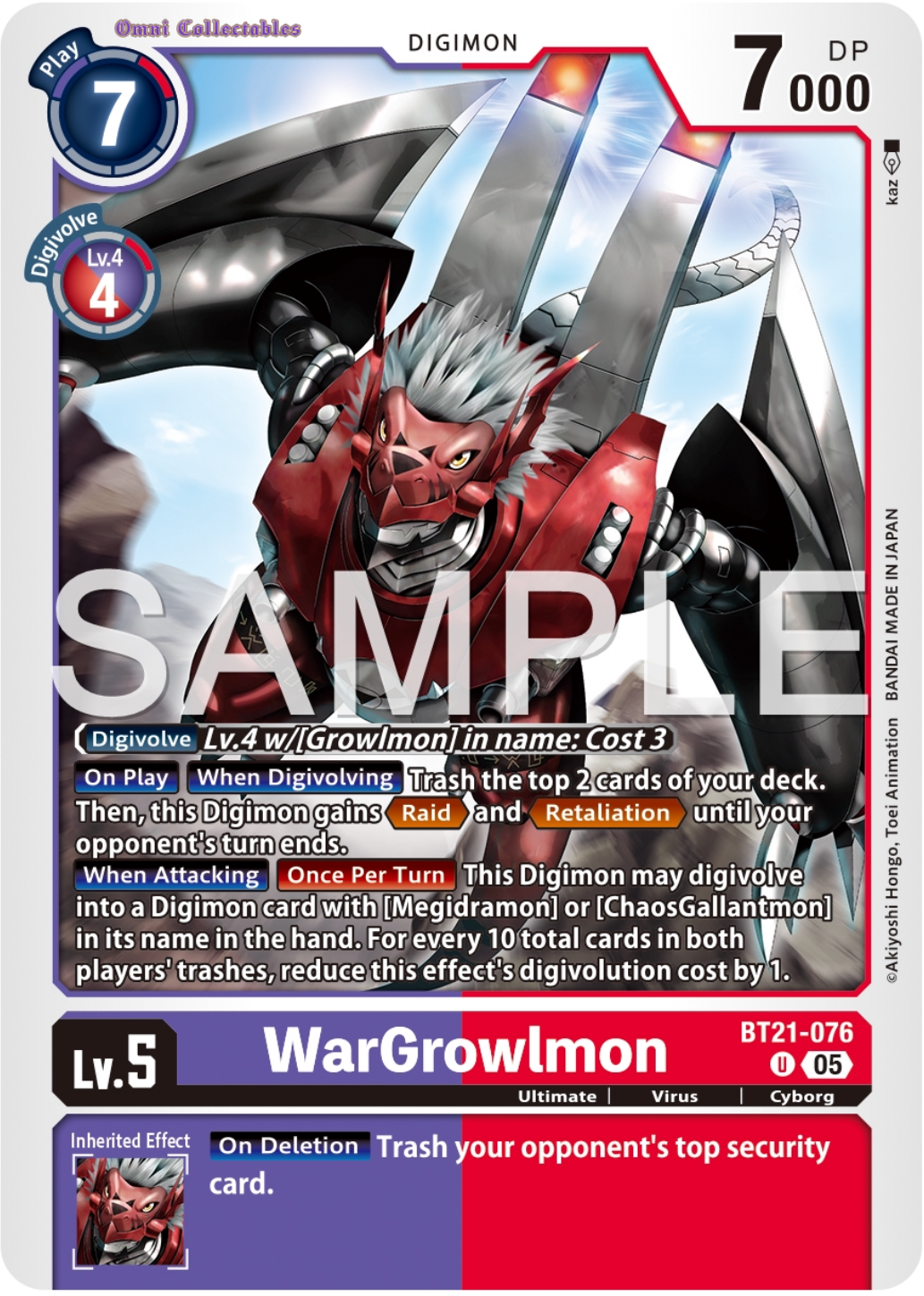 WarGrowlmon (BT21-076) Uncommon