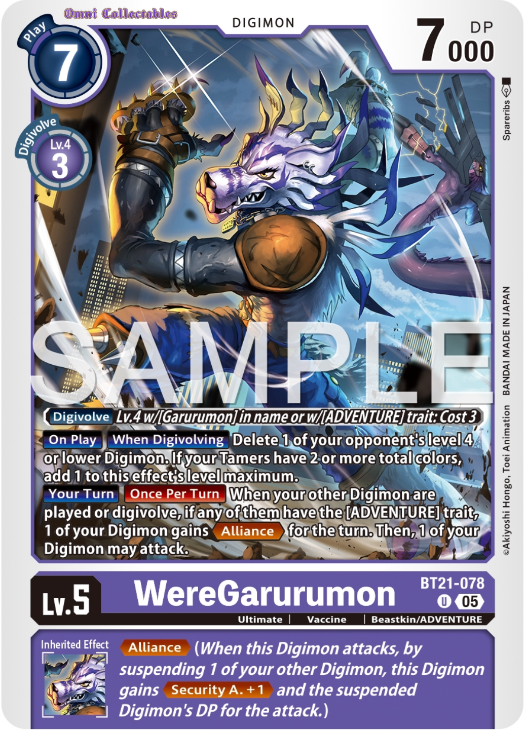 WereGarurumon (BT21-078) Uncommon