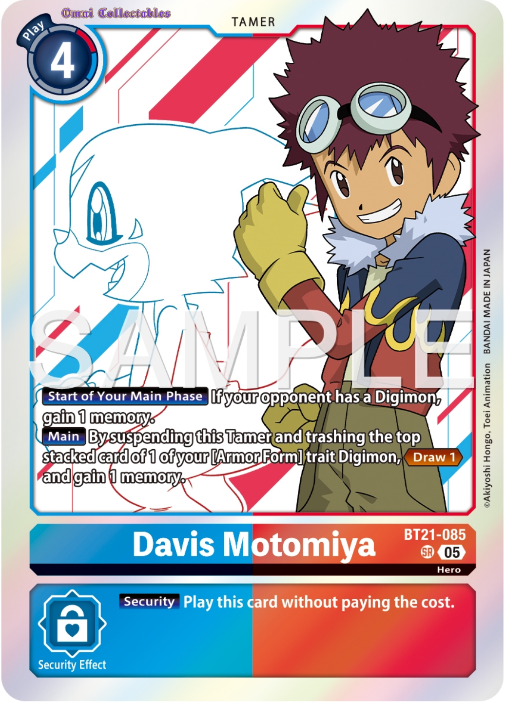 Davis Motomiya (BT21-085) Super Rare