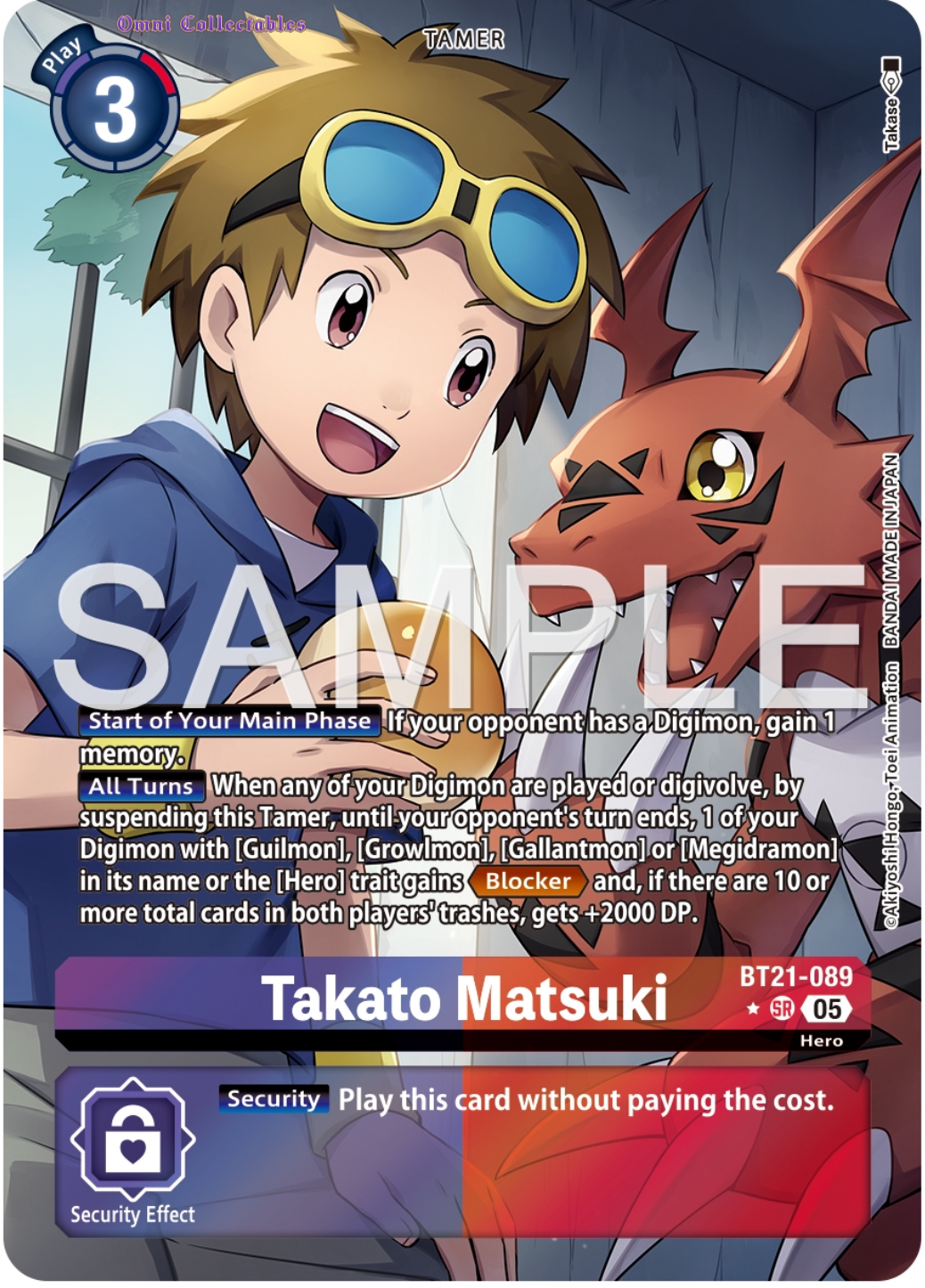 Takato Matsuki (BT21-089) Alternative Art