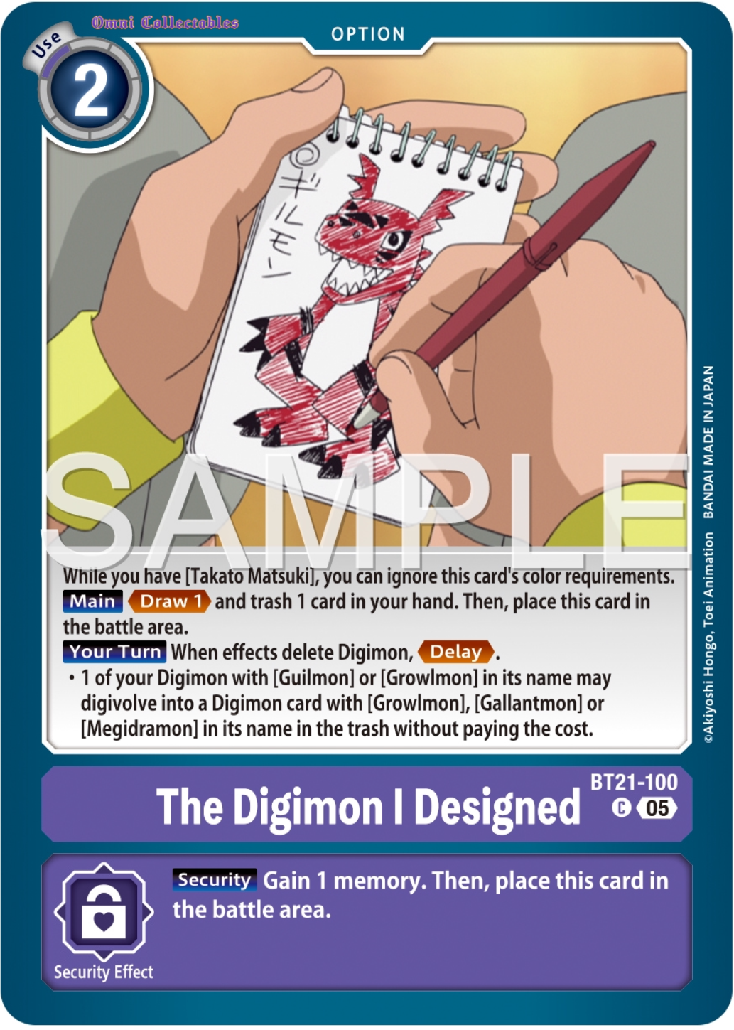 The Digimon I Designed (BT21-100) Common
