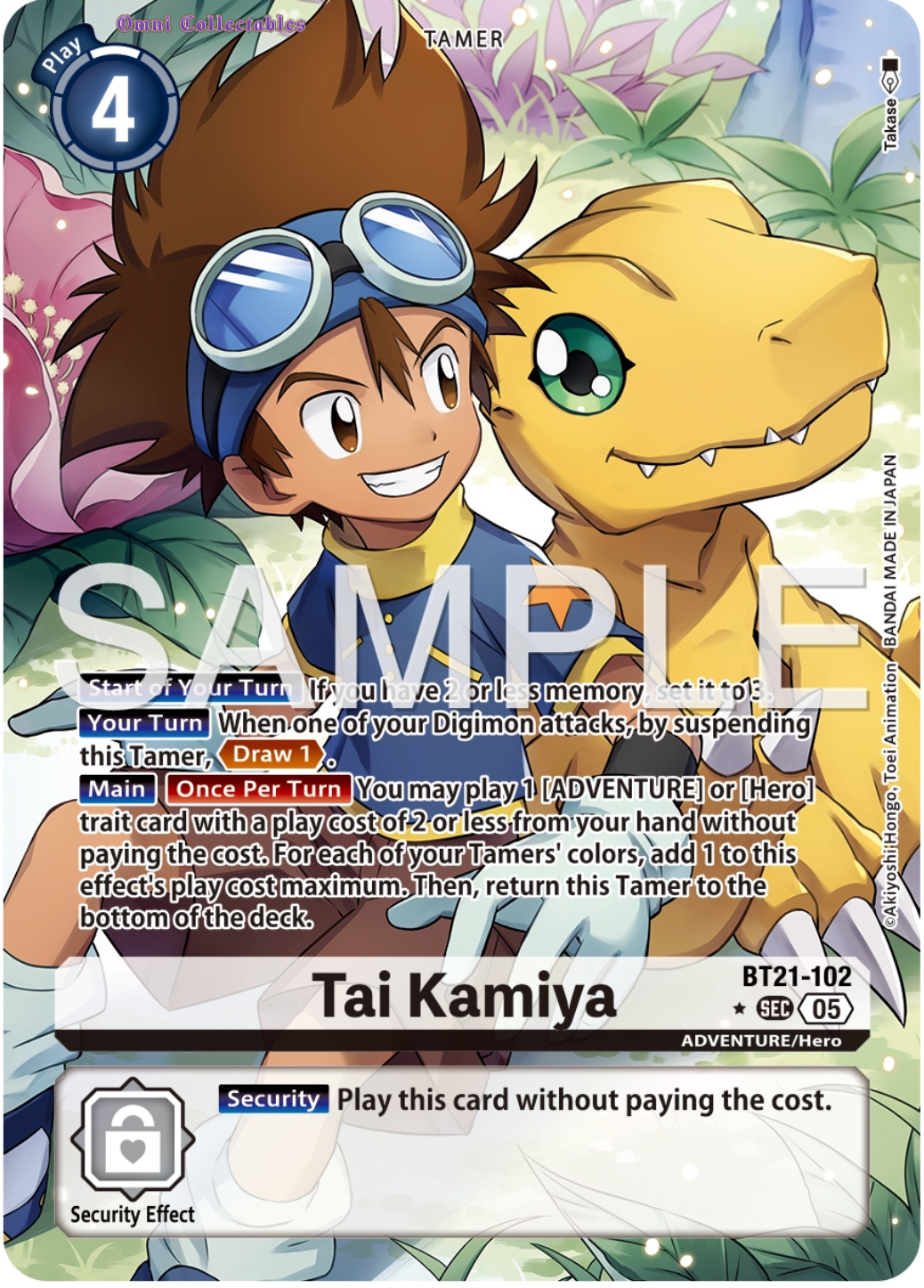Tai Kamiya (BT21-102) Alternative Art