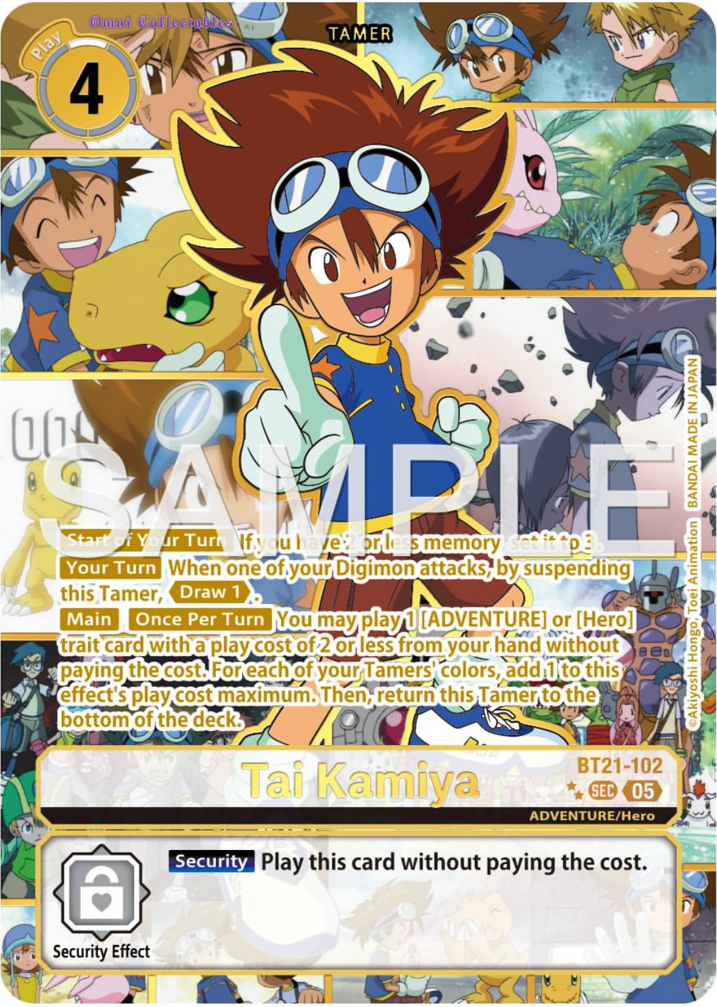 Tai Kamiya (BT21-102) 2 Stars Rare