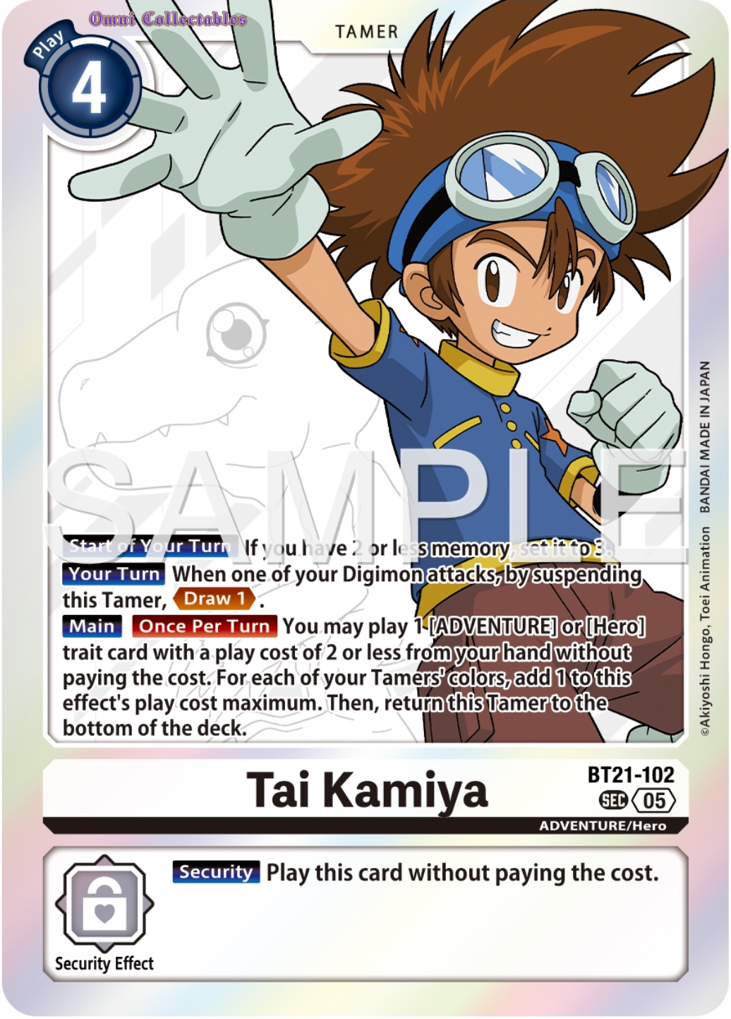 Tai Kamiya (BT21-102) Secret Rare