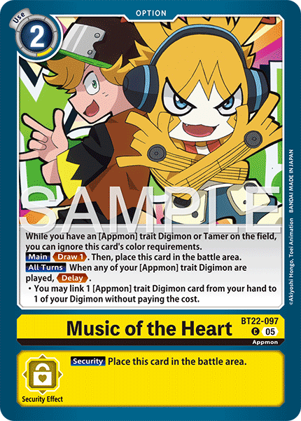 Music of the Heart (BT22-097) Common