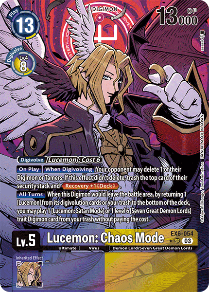 Lucemon: Chaos Mode (EX6-054) Alternative Art