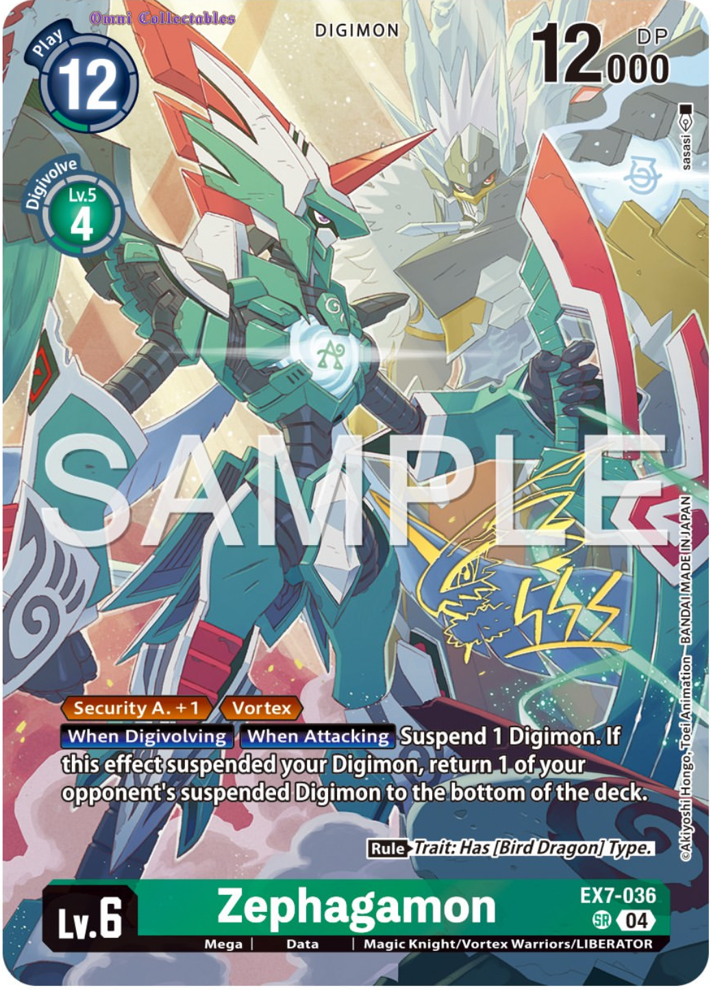 Zephagamon (EX7-036) Signatured Rare