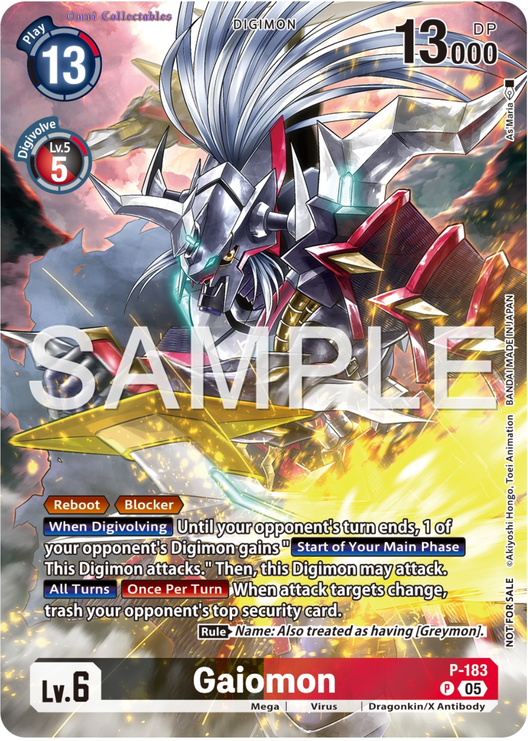 Gaiomon (P-183) Ilustration Celebration Pack