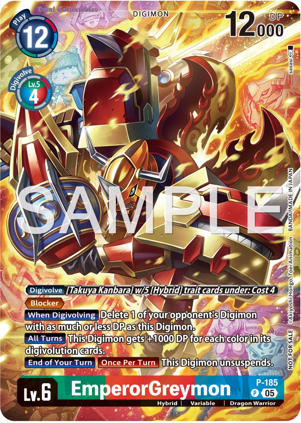 EmperorGreymon (P-185) Ilustration Celebration Pack