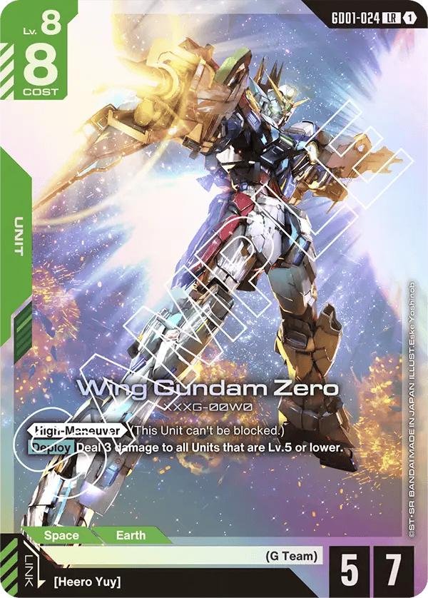 GD01-024: Wing Gundam Zero (Legendary Rare)