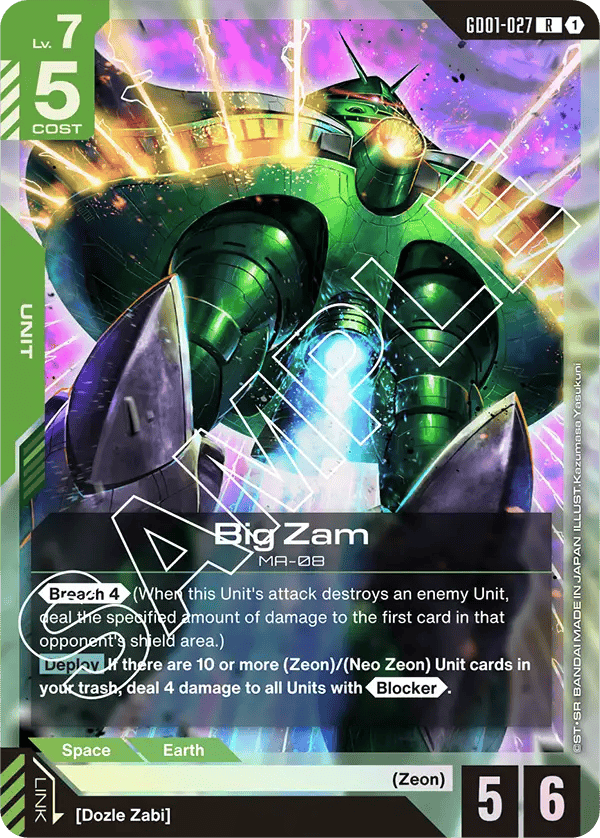GD01-027: Big Zam (Rare)