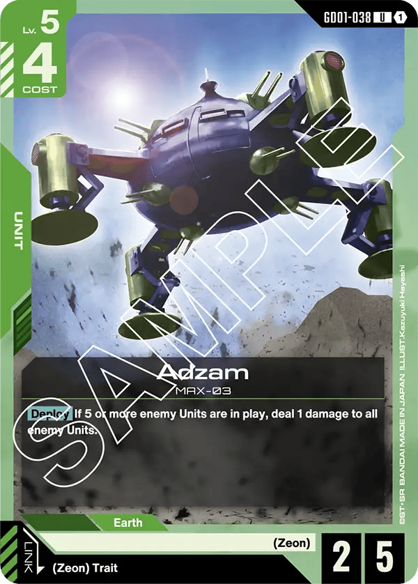 GD01-038: Adzam (Uncommon)