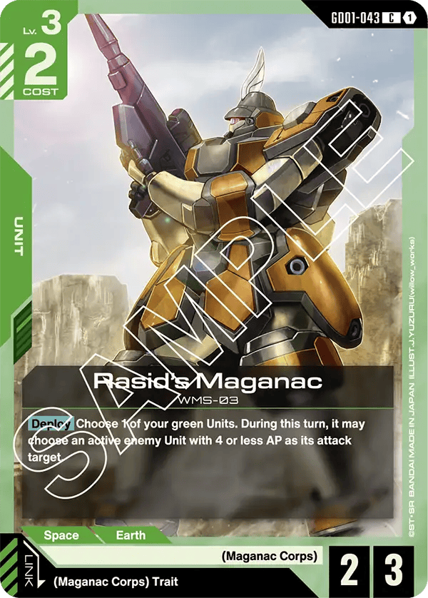 GD01-043: Rasid’s Maganac (Common)