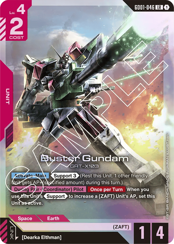 GD01-046: Buster Gundam (Legendary Rare)
