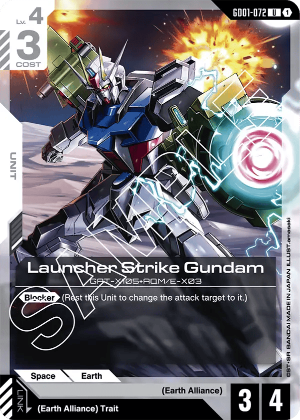 GD01-072: Launcher Strike Gundam (Uncommon)