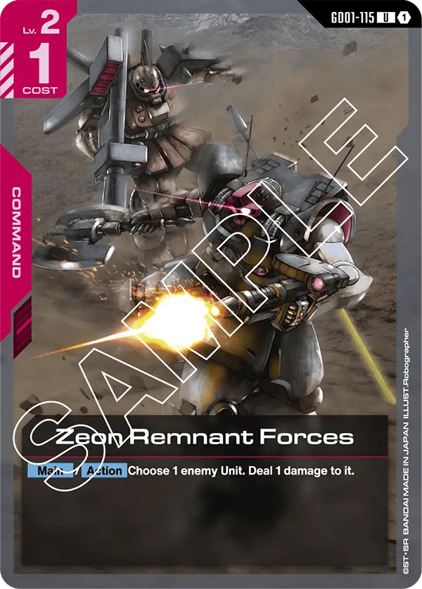 GD01-115: Zeon Remnant Forces (Uncommon)