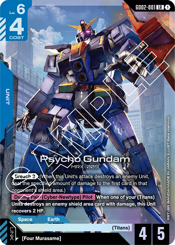 GD02-001: Psycho Gundam (Legendary Rare)