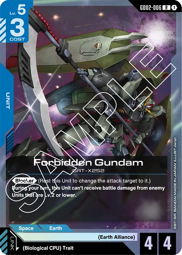 GD02-006: Forbidden Gundam (Rare)