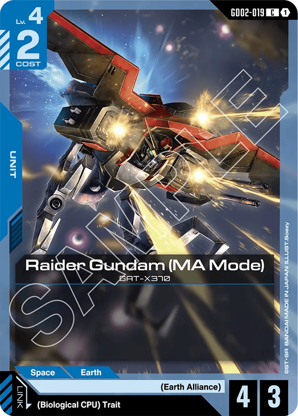 GD02-019: Raider Gundam (MA Mode) (Common)