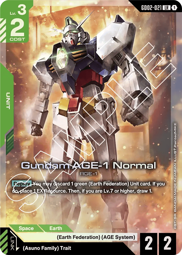 GD02-021: Gundam AGE-1 Normal (Legendary Rare)