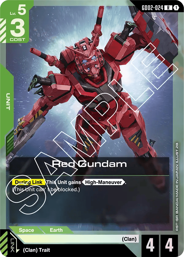 GD02-024: Red Gundam (Rare)