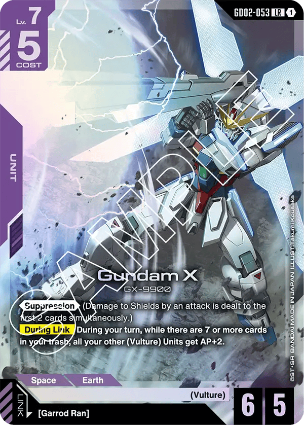GD02-053: Gundam X (Legendary Rare)