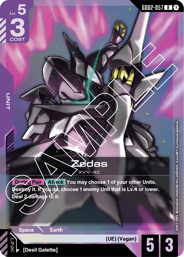 GD02-057: Zedas (Rare)