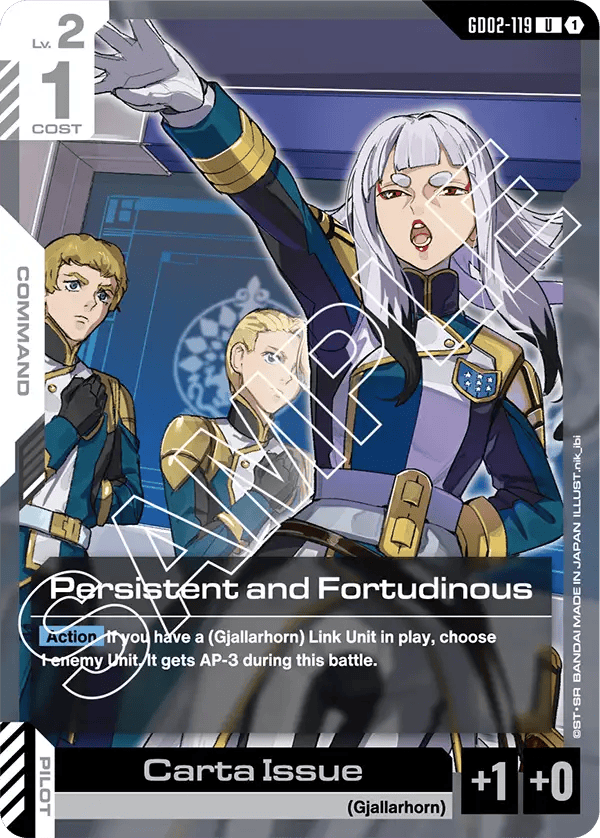 GD02-119: Persistent and Fortudinous (Uncommon)