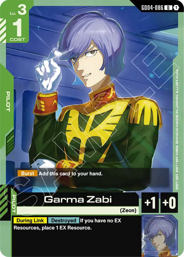 GD04-086: Garma Zabi (Uncommon)