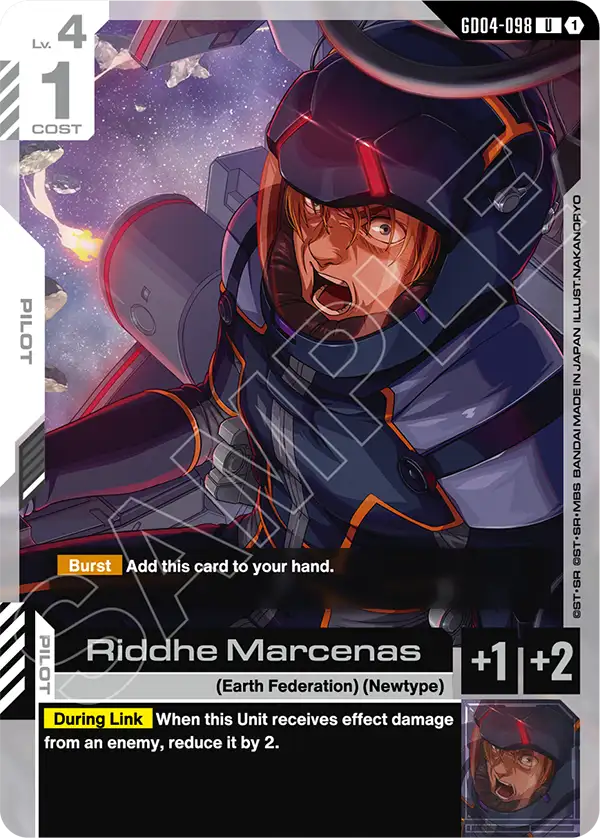 GD04-098: Riddhe Marcenas (Uncommon)