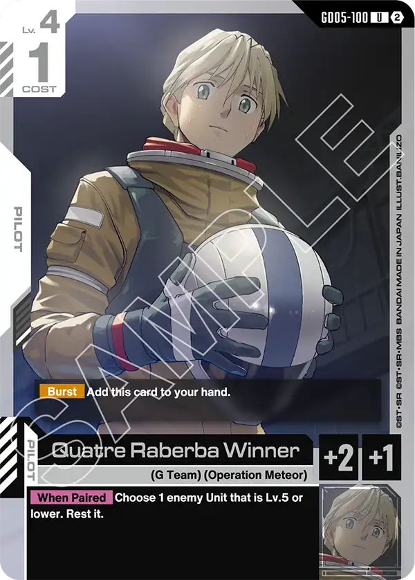 GD05-100: Quatre Raberba Winner (Uncommon)