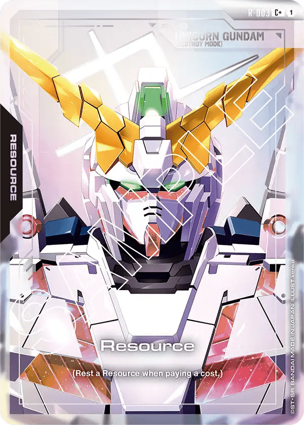 R-003: Resource (Unicorn Gundam) C+ (Foil)