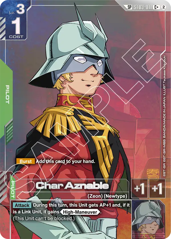 ST03-011: Char Aznable (SP Alternative Art)