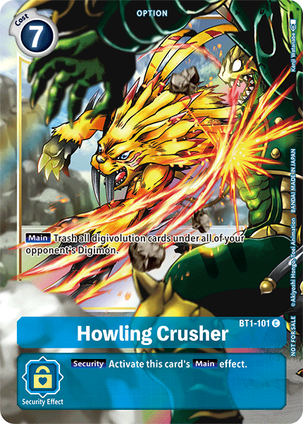 Howling Crusher (BT1-101) Alternative Art (Dash pack 1.5)