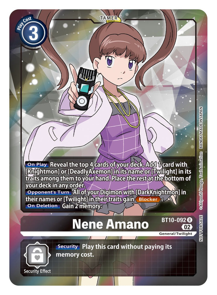 Nene Amano (BT10-092) Box Topper