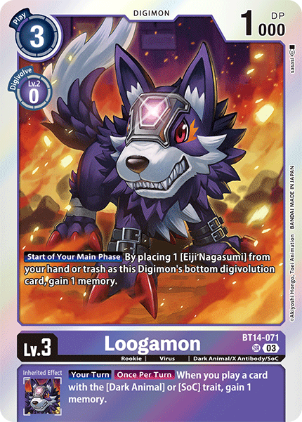 Loogamon (BT14-071) Super Rare