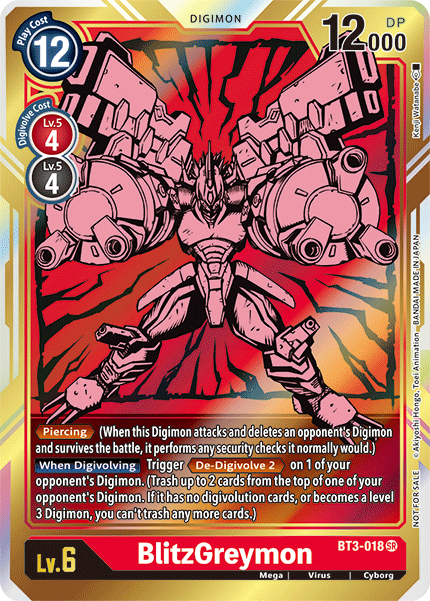 BlitzGreymon (BT3-018) Alternative Art (Dash Pack 1.5)