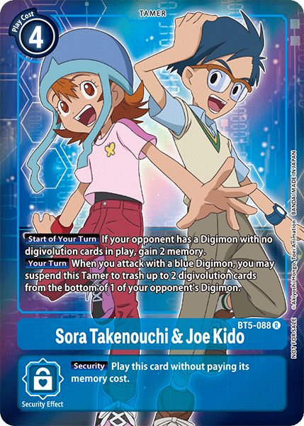 Sora Takenouchi & Joe Kido (BT5-088) Box Topper