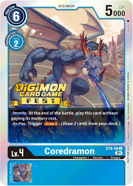 Coredramon (ST8-06) Fest Stamped