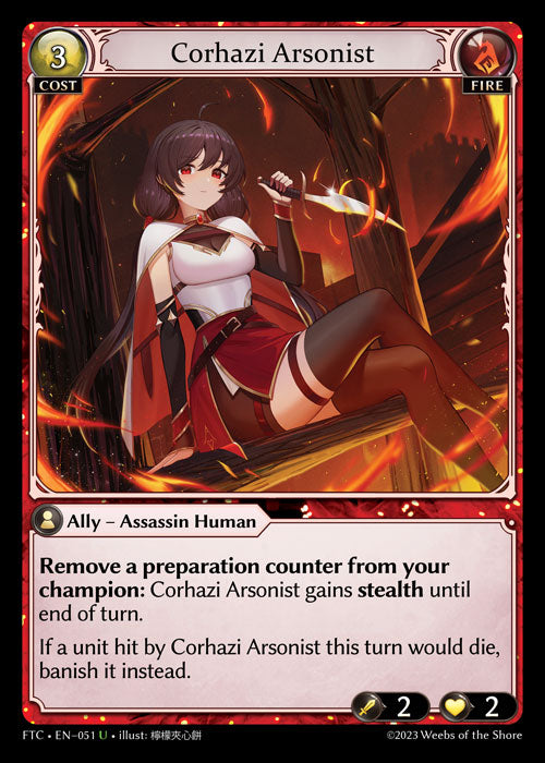 Corhazi Arsonist (Fractured Crown) EN-051 Uncommon