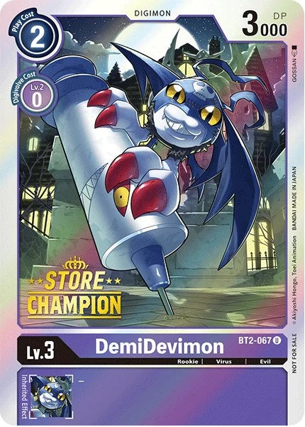 DemiDevimon (BT2-067) (Store Champion)