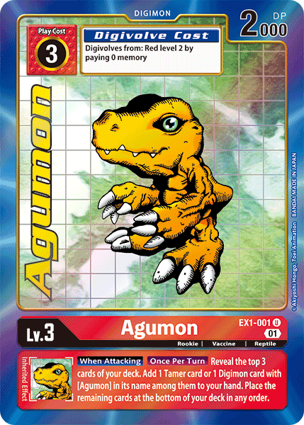 Agumon (EX1-001) Alternative Art