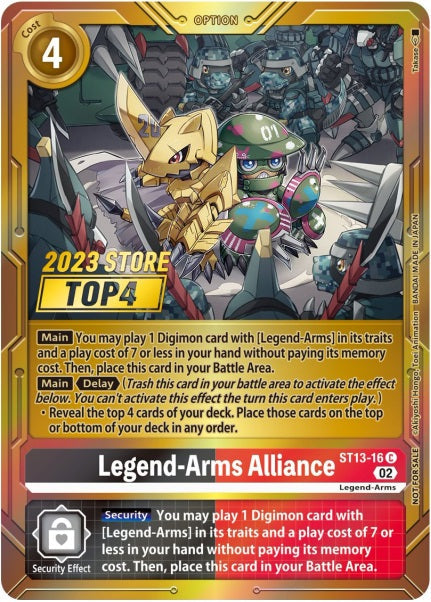Legend-Arms Alliance (ST13-16) (2023 Store Top 4)