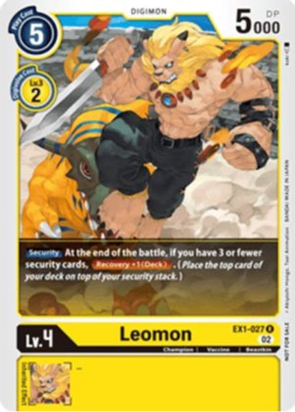 Leomon (EX1-027) X Record Pre-Release