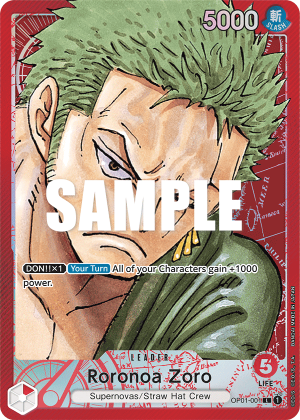 Roronoa Zoro (OP01-001) Alternative Art