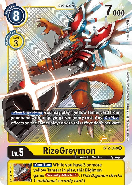 Rizegreymon (BT2-038) Premium Pack Set 01